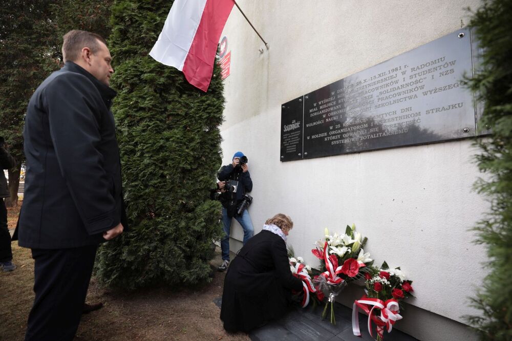 Briefing dotyczący uczczenia 40. rocznicy strajku w Wyższej Szkole Inżynierskiej w Radomiu w 1981 r. – 26 października 2021. Fot. Mikołaj Bujak (IPN)