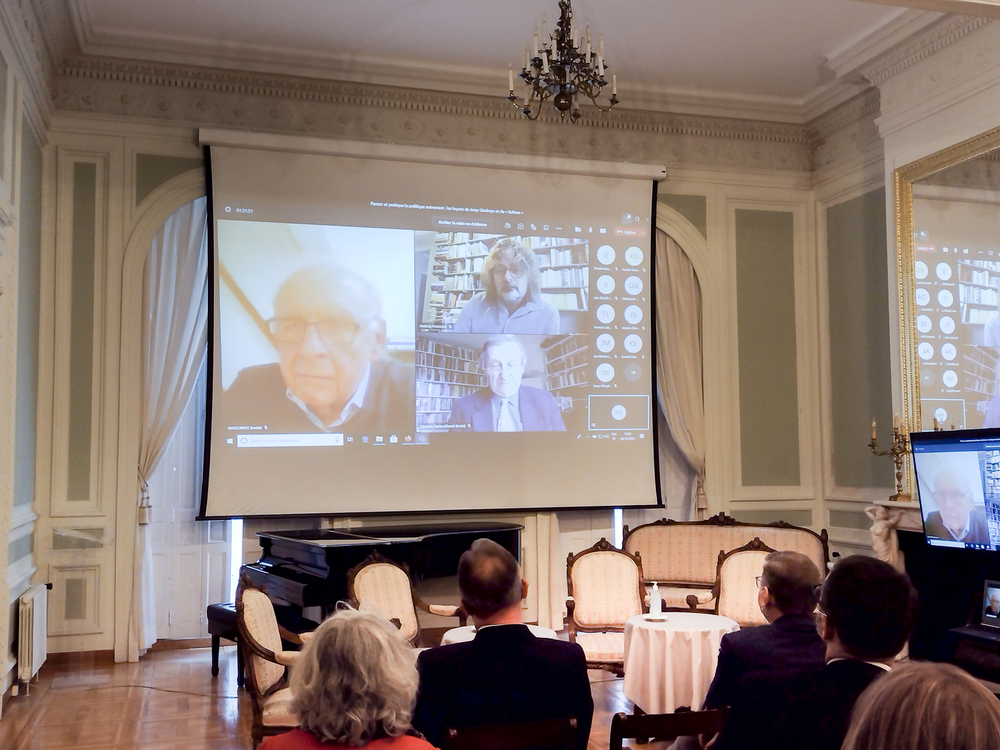 Międzynarodowa konferencja naukowa „Myśleć i praktykować politykę inaczej: lekcje Jerzego Giedroycia i »Kultury« paryskiej...&amp;quot; – Paryż, 28 października 2021. Fot. Paweł Libera (IPN)