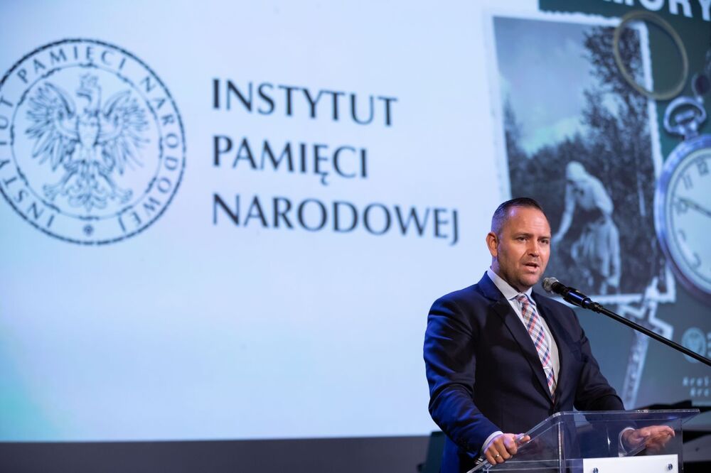 Dr Karol Nawrocki, prezes Instytutu Pamięci Narodowej – Białystok, 4 listopada 2021. Fot. Mikołaj Bujak (IPN)