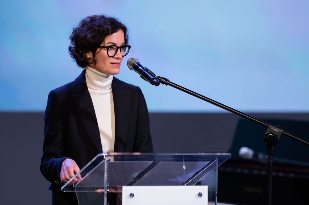 Dyrektor Arolsen Archives Floriane Azoulay – Białystok, 4 listopada 2021. Fot. Mikołaj Bujak (IPN)