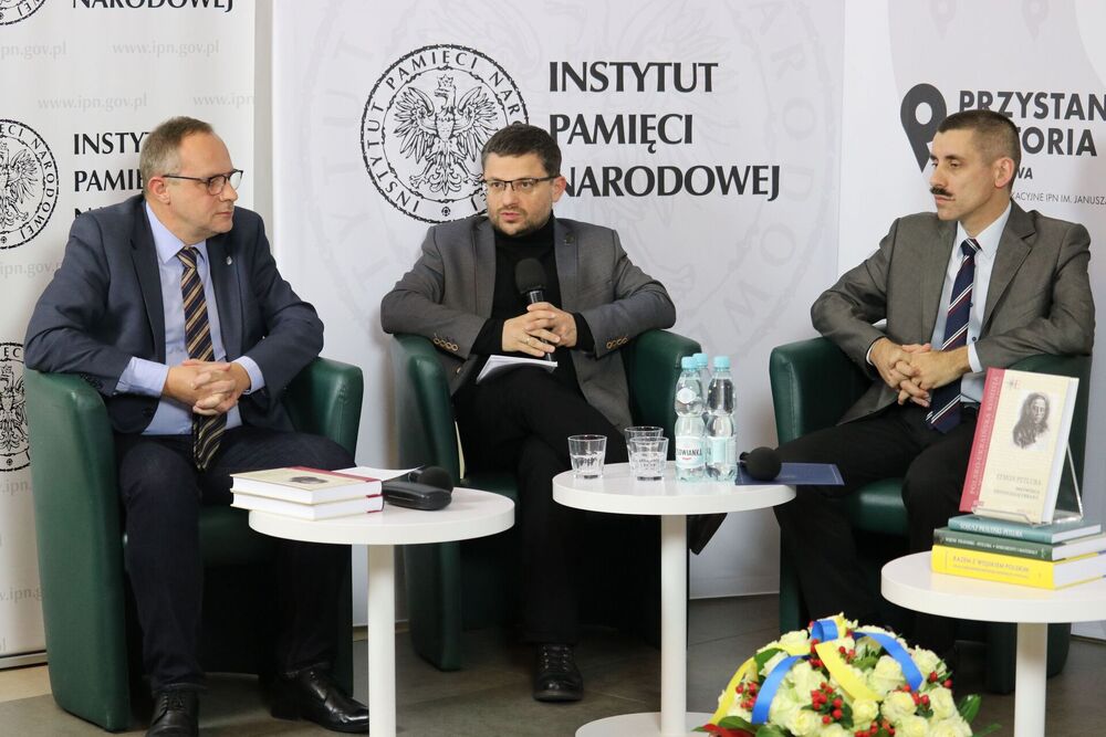 Dyskusja o książce: „Symon Petlura. Przywódca niepodległej Ukrainy” – 9 listopada 2021. Fot. Aleksandra Wierzchowska (IPN)