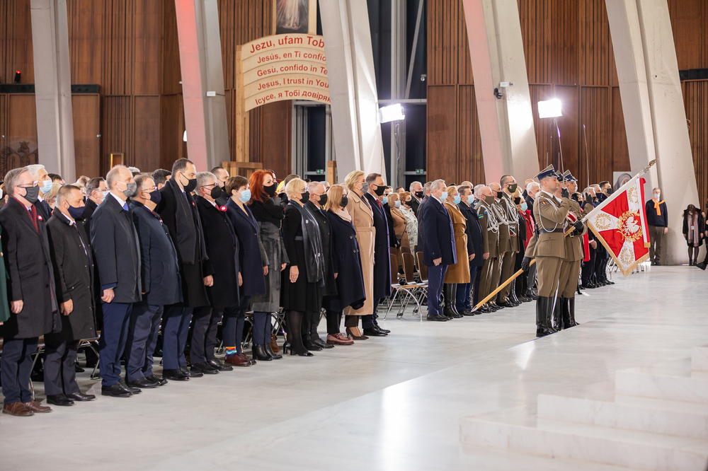 Msza święta za Ojczyznę w Świątyni Opatrzności Bożej w Warszawie – 11 listopada 2021. Fot. Mikołaj Bujak (IPN)