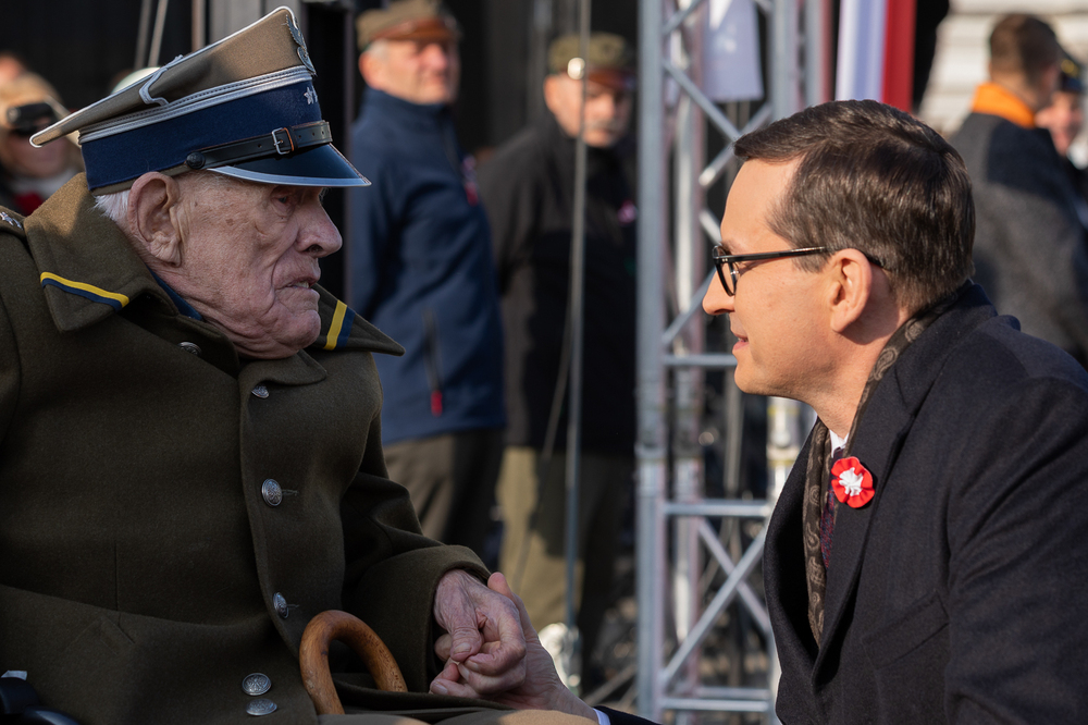 Obchody Narodowego Święta Niepodległości na placu Marszałka Piłsudskiego w Warszawie – 11 listopada 2021. Fot. Mikołaj Bujak (IPN)