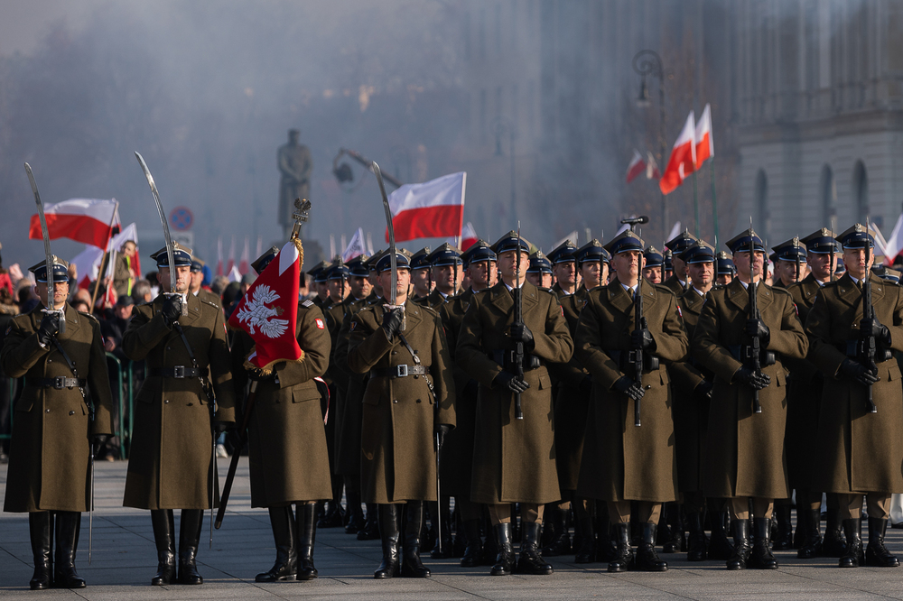 Obchody Narodowego Święta Niepodległości na placu Marszałka Piłsudskiego w Warszawie – 11 listopada 2021. Fot. Mikołaj Bujak (IPN)
