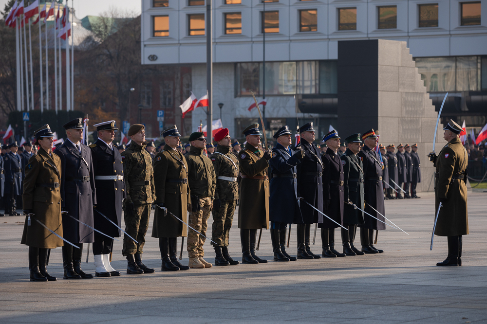 Obchody Narodowego Święta Niepodległości na placu Marszałka Piłsudskiego w Warszawie – 11 listopada 2021. Fot. Mikołaj Bujak (IPN)