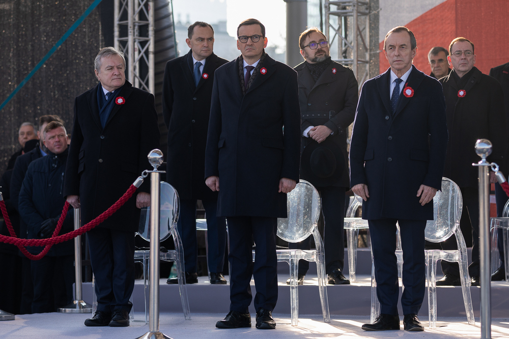 Obchody Narodowego Święta Niepodległości na placu Marszałka Piłsudskiego w Warszawie – 11 listopada 2021. Fot. Mikołaj Bujak (IPN)