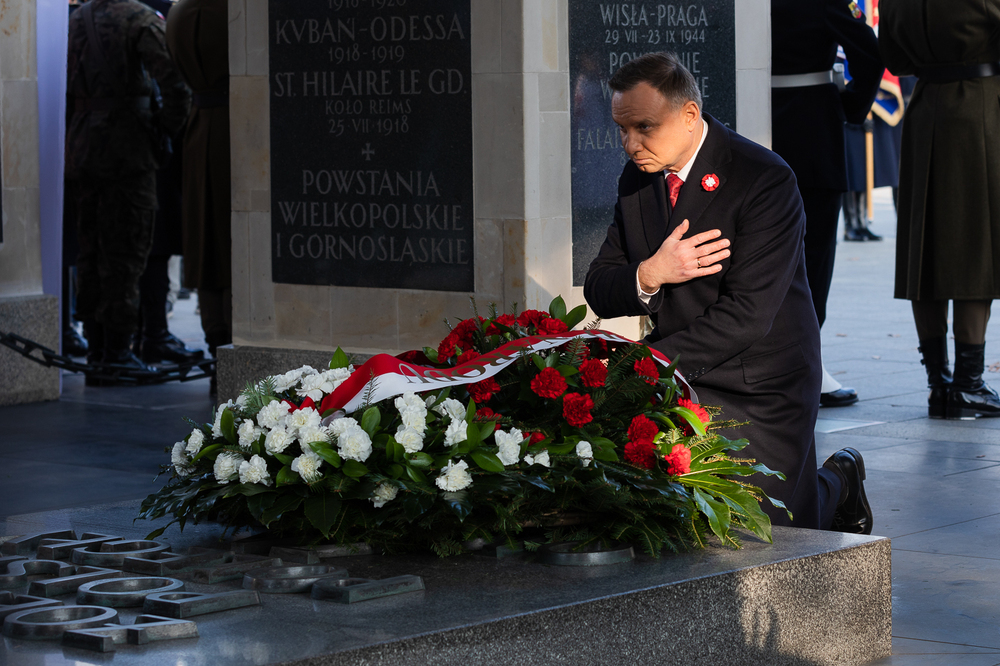 Obchody Narodowego Święta Niepodległości na placu Marszałka Piłsudskiego w Warszawie – 11 listopada 2021. Fot. Mikołaj Bujak (IPN)