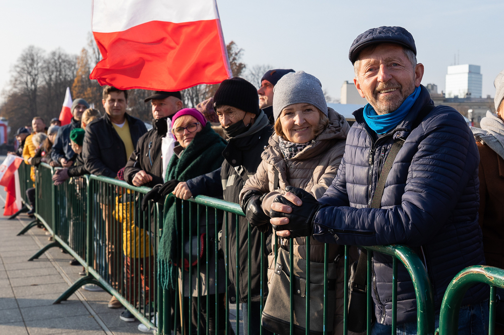 Obchody Narodowego Święta Niepodległości na placu Marszałka Piłsudskiego w Warszawie – 11 listopada 2021. Fot. Mikołaj Bujak (IPN)