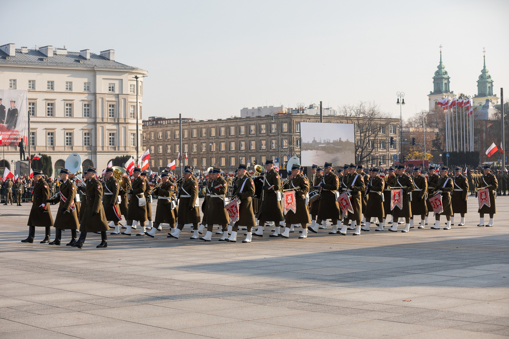 Obchody Narodowego Święta Niepodległości na placu Marszałka Piłsudskiego w Warszawie – 11 listopada 2021. Fot. Mikołaj Bujak (IPN)