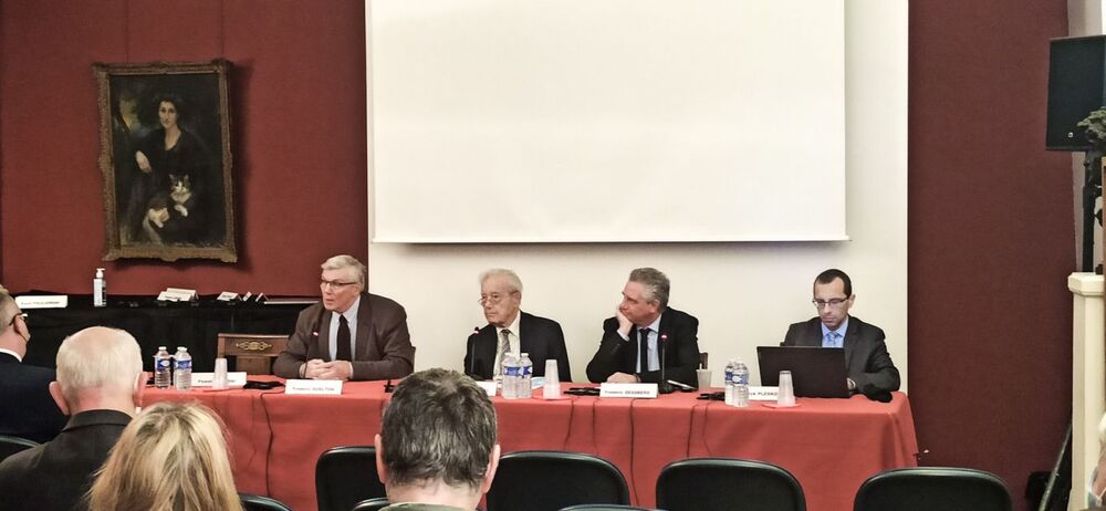 Międzynarodowa konferencja naukowa „La contribution des Polonais dans la lutte contre les deux totalitarismes en Pologne et en Occident (1939–1945)” – „Wkład Polaków w walkę z dwoma totalitaryzmami w Polsce i na Zachodzie (1939–1945)” – Paryż, 16–17 listopada 2021. Fot. Karolina Dybkowska (IPN)