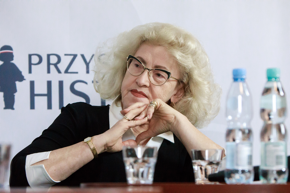 Ambasador Marzenna Adamczyk (MSZ) podczas debaty „Dyplomacja historyczna: wyzwania i szanse” – Warszawa, 17 listopada 2021. Fot. Sławek Kasper (IPN)