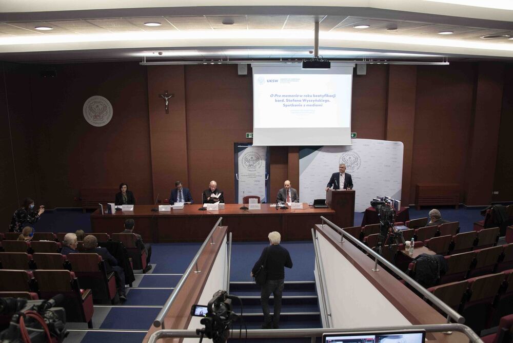 Konferencja prasowa poświęcona „Pro memoria” kard. Wyszyńskiego – 16 listopada 2021. Fot. IPN