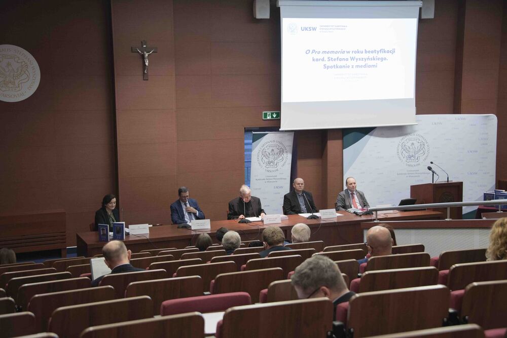 Konferencja prasowa poświęcona „Pro memoria” kard. Wyszyńskiego – 16 listopada 2021. Fot. IPN