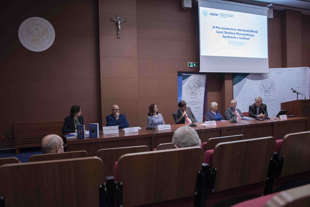 Konferencja prasowa poświęcona „Pro memoria” kard. Wyszyńskiego – 16 listopada 2021. Fot. IPN