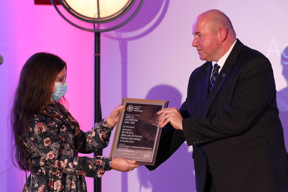 Gala IX edycji konkursu na najlepszą „Audycję Historyczną Roku” – Białystok, 23 listopada 2021. Fot. Mikołaj Bujak (IPN)