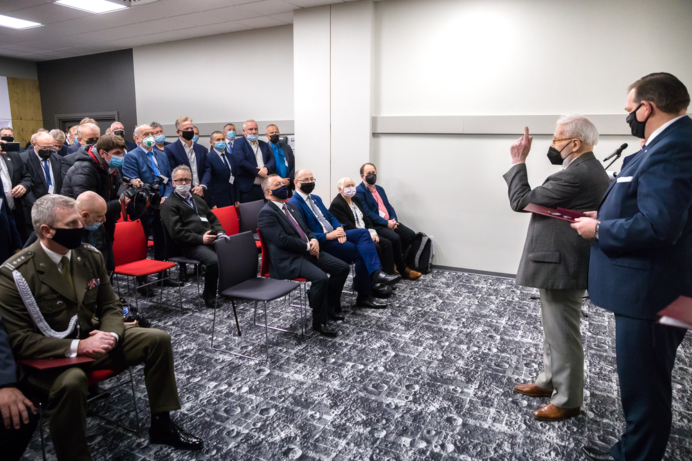 40. rocznica strajku okupacyjnego w Wyższej Oficerskiej Szkole Pożarniczej – Warszawa, 28 listopada 2021. Fot. Sławek Kasper (IPN)