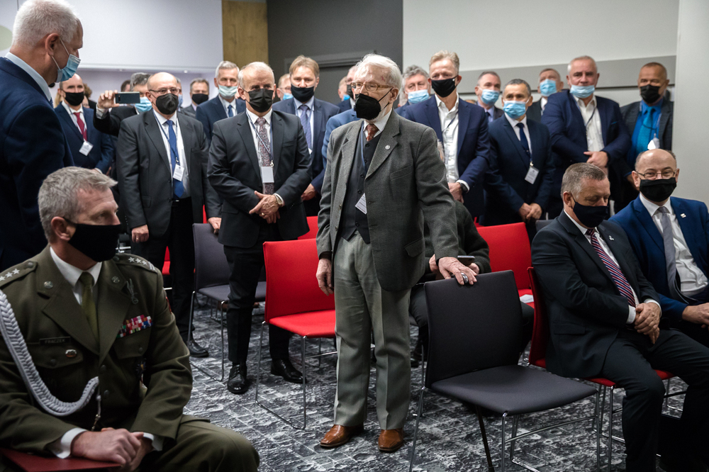 40. rocznica strajku okupacyjnego w Wyższej Oficerskiej Szkole Pożarniczej – Warszawa, 28 listopada 2021. Fot. Sławek Kasper (IPN)