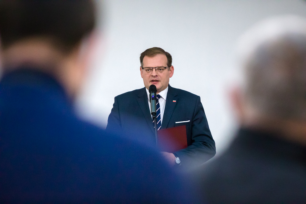 40. rocznica strajku okupacyjnego w Wyższej Oficerskiej Szkole Pożarniczej – Warszawa, 28 listopada 2021. Fot. Sławek Kasper (IPN)