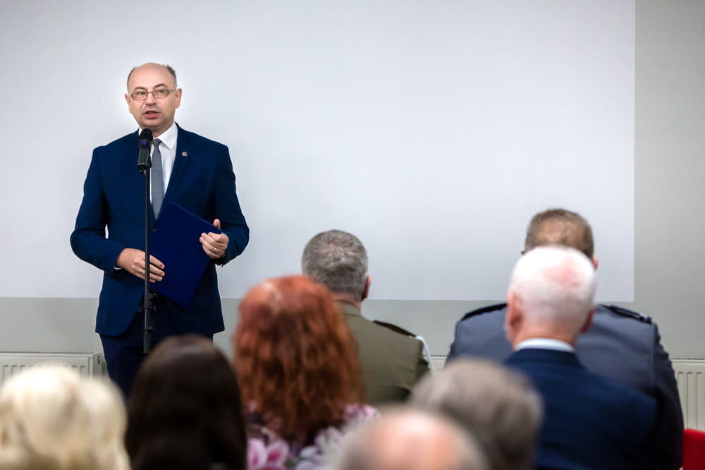 40. rocznica strajku okupacyjnego w Wyższej Oficerskiej Szkole Pożarniczej – Warszawa, 28 listopada 2021. Fot. Sławek Kasper (IPN)