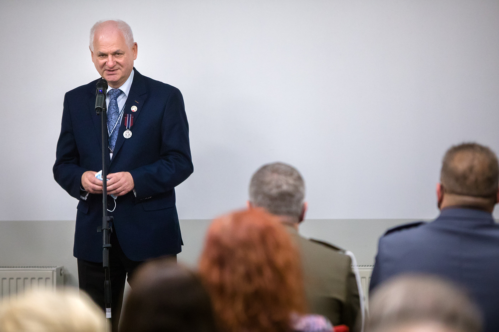 40. rocznica strajku okupacyjnego w Wyższej Oficerskiej Szkole Pożarniczej – Warszawa, 28 listopada 2021. Fot. Sławek Kasper (IPN)