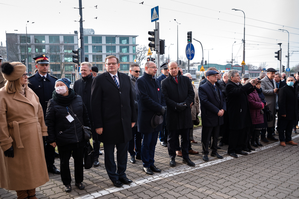 40. rocznica strajku okupacyjnego w Wyższej Oficerskiej Szkole Pożarniczej – Warszawa, 28 listopada 2021. Fot. Sławek Kasper (IPN)