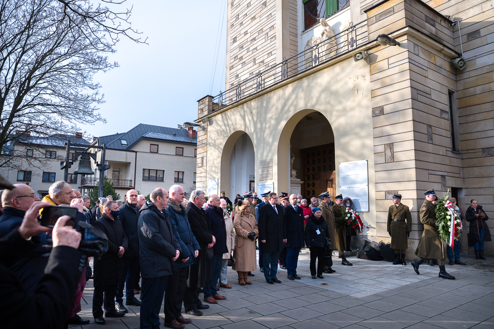 40. rocznica strajku okupacyjnego w Wyższej Oficerskiej Szkole Pożarniczej – Warszawa, 28 listopada 2021. Fot. Sławek Kasper (IPN)