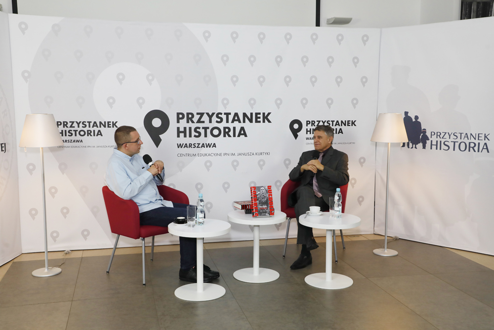 „Kulisy historii”, odc. 41: „Joseph Goebbels – twórca propagandy III Rzeszy” – 27 listopada 2021. Fot. Piotr Życieński (IPN)