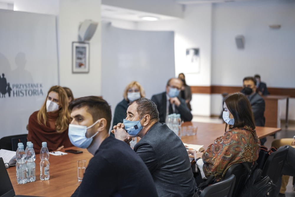 Wizyta mołdawskich dziennikarzy w Instytucie Pamięci Narodowej – Warszawa, 29 listopada 2021. Fot. Mateusz Niegowski (IPN)