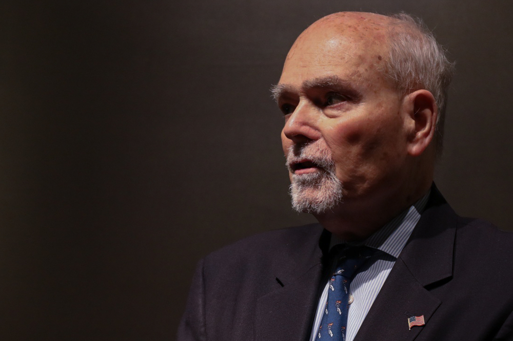 Lee Edwards, jeden z założycieli Fundacji Pamięci Ofiar Komunizmu – Waszyngton, 2 grudnia 2021. Fot. Adrianna Garnik (IPN)