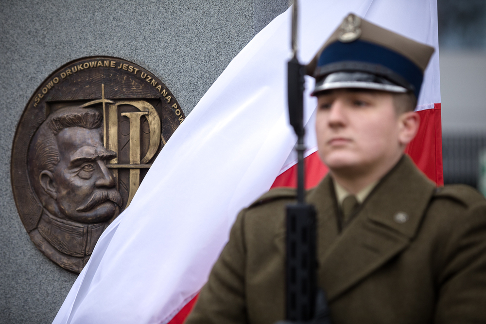 Uroczystości z okazji 154.rocznicy urodzin marszałka Józefa Piłsudskiego – Warszawa, 3 grudnia 2021. Fot. Sławek Kasper (IPN)