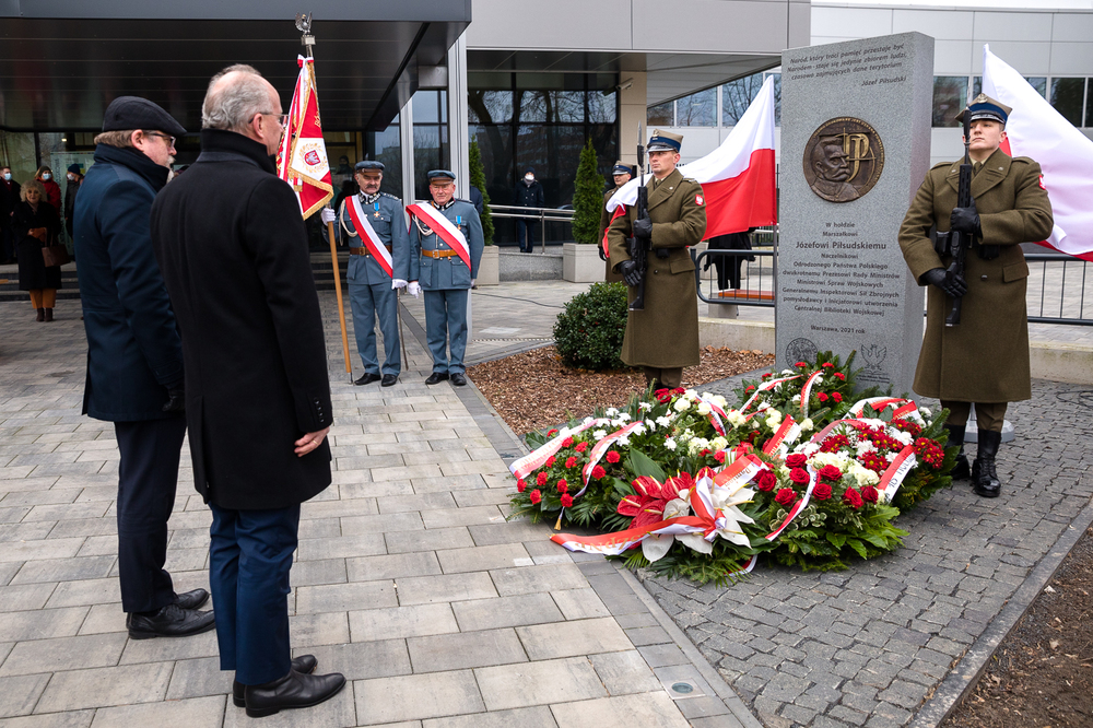 Uroczystości z okazji 154.rocznicy urodzin marszałka Józefa Piłsudskiego – Warszawa, 3 grudnia 2021. Fot. Sławek Kasper (IPN)