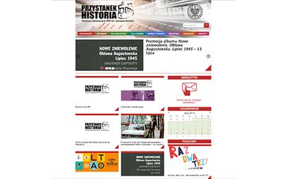 Zrzut ekranu strony przystanekhistoria.ipn.gov.pl