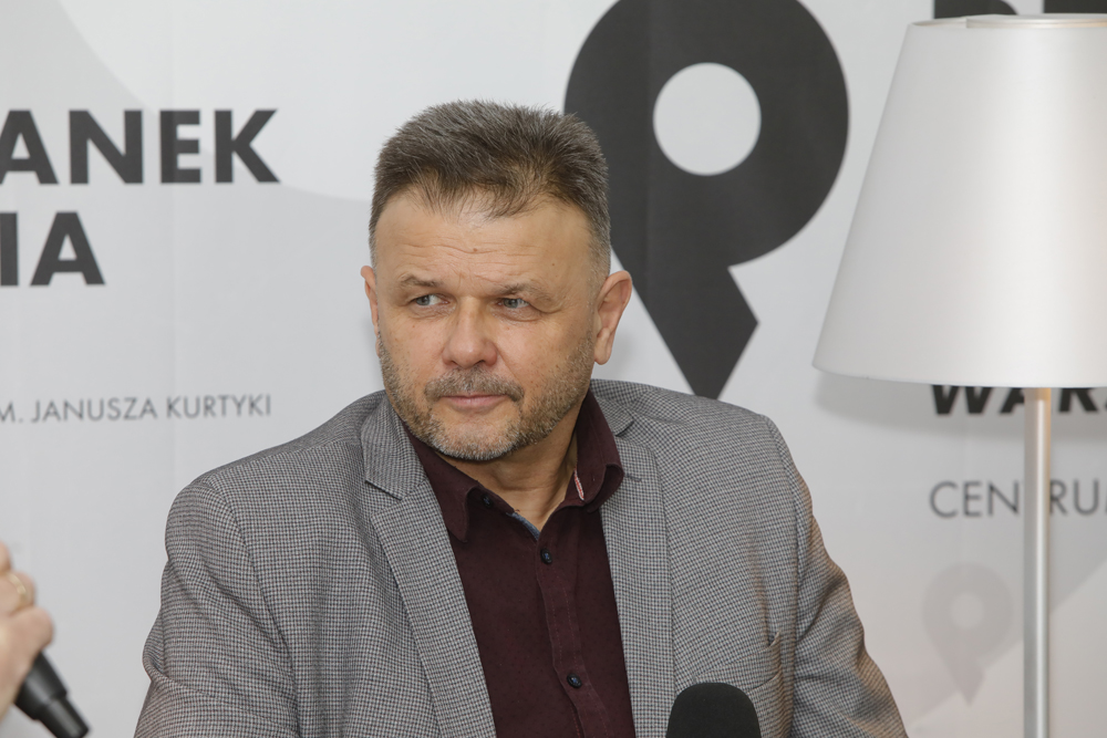 Adam Hlebowicz, autor książki „Podróż na Wschód” – Warszawa, 8 grudnia 2021. Fot. Piotr Życieński (IPN)