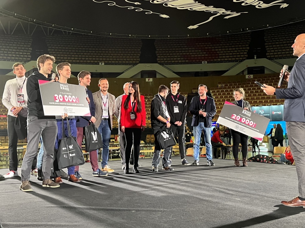 Wręczenie nagród laureatom HackYeah Power 2021. Katowice, 12 grudnia 2021. Fot. IPN