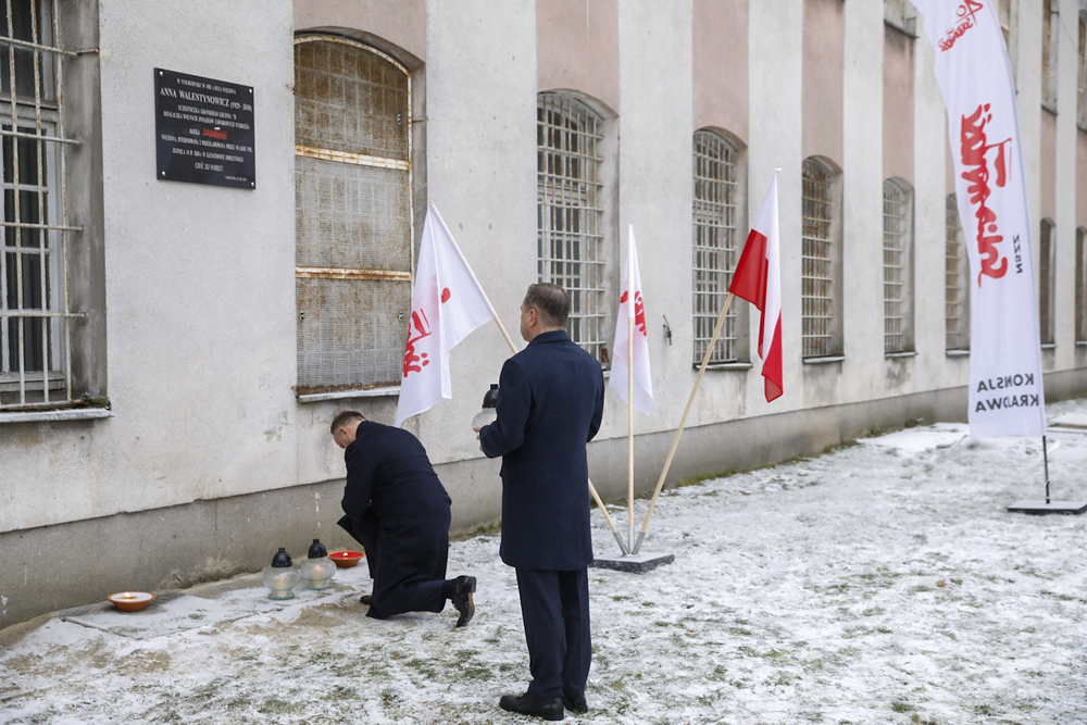Uroczystości 40. rocznicy wprowadzenia stanu wojennego w muzeum na Rakowieckiej – Warszawa, 13 grudnia 2021. Fot. Sławek Kasper (IPN)