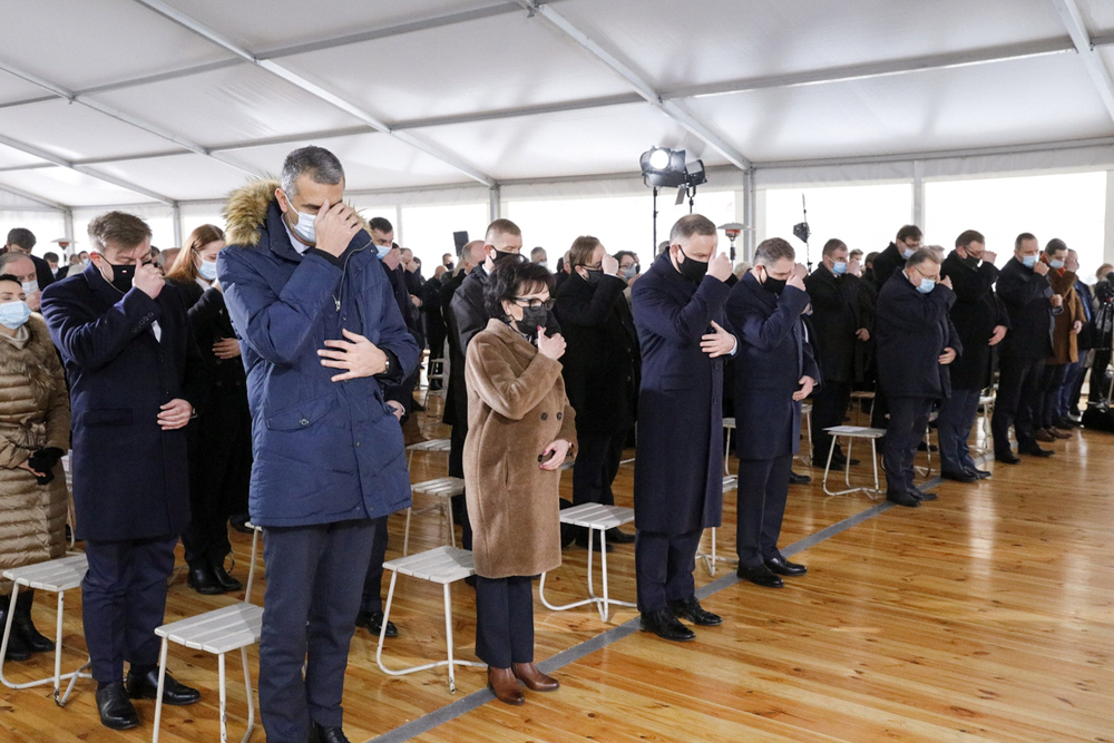 Uroczystości 40. rocznicy wprowadzenia stanu wojennego w muzeum na Rakowieckiej – Warszawa, 13 grudnia 2021. Fot. Sławek Kasper (IPN)