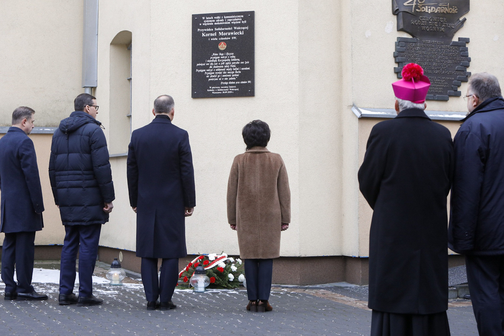 Uroczystości 40. rocznicy wprowadzenia stanu wojennego w muzeum na Rakowieckiej – Warszawa, 13 grudnia 2021. Fot. Sławek Kasper (IPN)