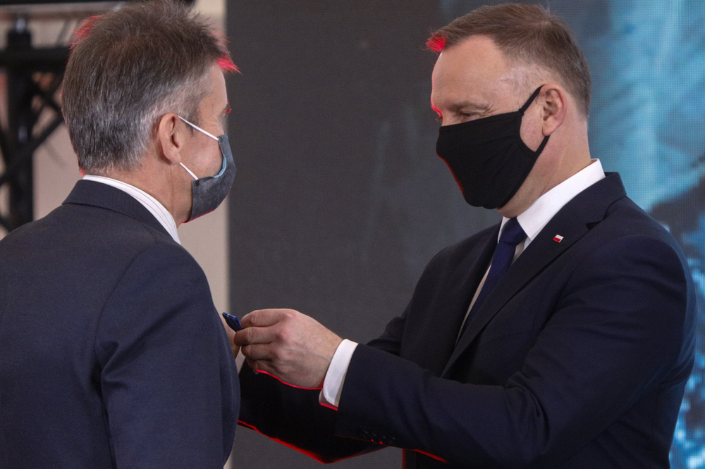 Uroczystości 40. rocznicy wprowadzenia stanu wojennego w muzeum na Rakowieckiej – Warszawa, 13 grudnia 2021. Fot. Sławek Kasper (IPN)