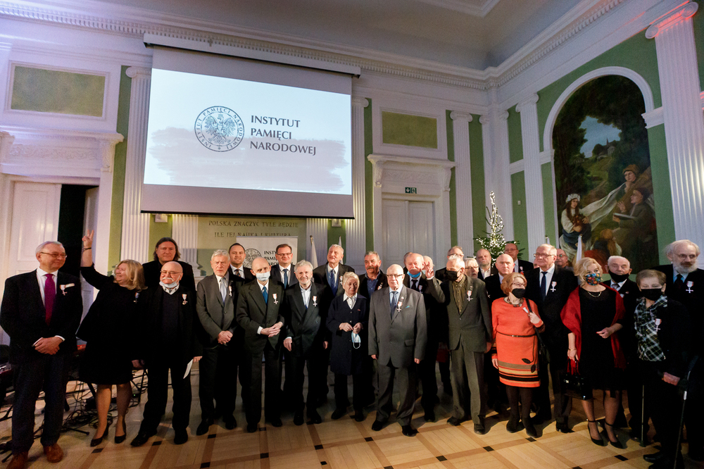 Uroczystość wręczenia Krzyży Wolności i Solidarności – Warszawa, 13 grudnia 2021. Fot. Sławek Kasper (IPN)