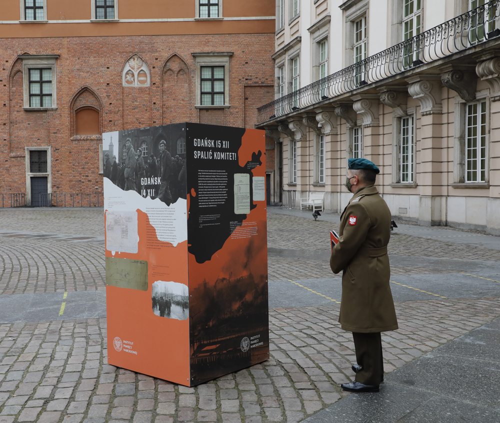 Otwarcie wystawy „Powstanie Grudniowe 1970 roku" – Warszawa, 15 grudnia 2021. Fot. Piotr Życieński (IPN)