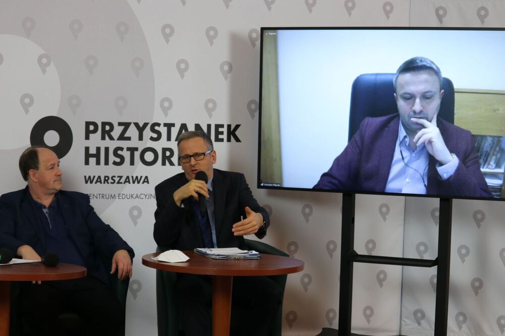 Dyskusja „Stan wojenny – między rzeczywistością a propagandą” – 15 grudnia 2021. Fot. Aleksandra Wierzchowska (IPN)