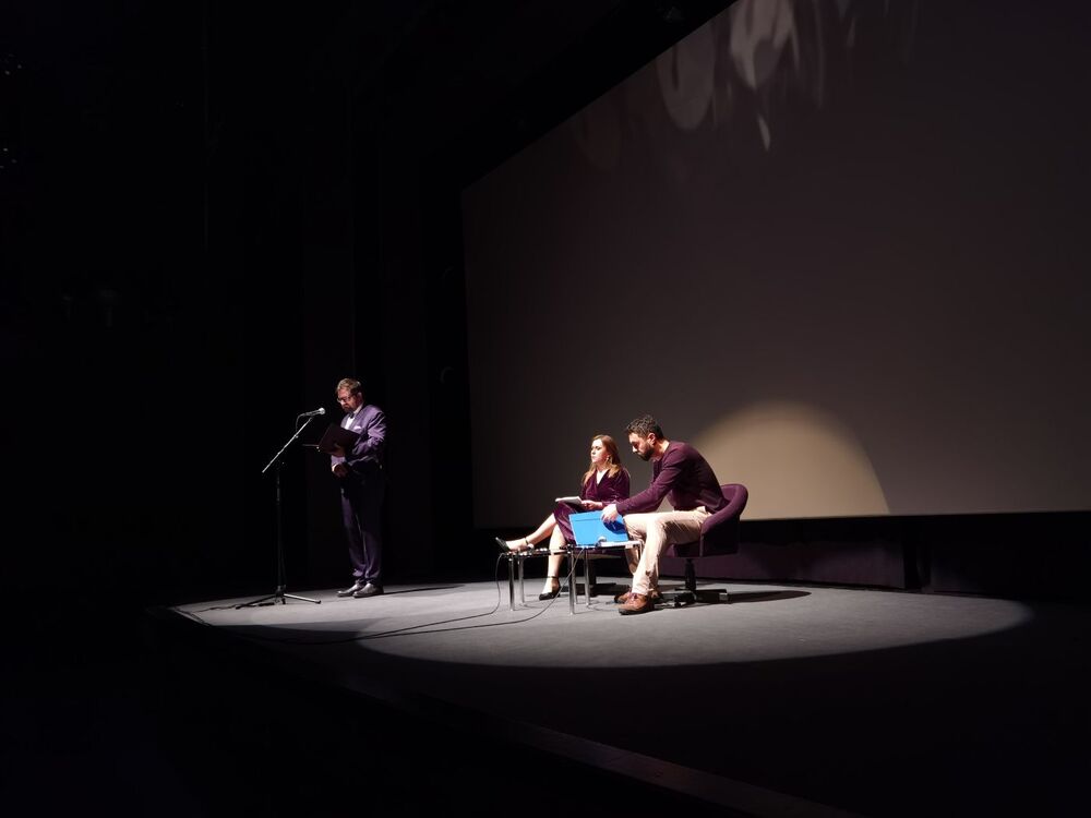 Pokaz filmu „Paszporty Paragwaju” w Belgradzie. Fot. zamieszczona na PLinSerbia