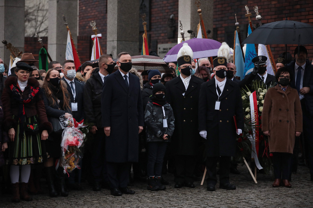 40. rocznica pacyfikacji kopalni „Wujek” – Katowice, 16 grudnia 2021. Fot. Mikołaj Bujak (IPN)