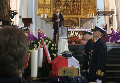 Uroczystości pogrzebowe „Inki” i „Zagończyka” – Gdańsk, 28 sierpnia 2016