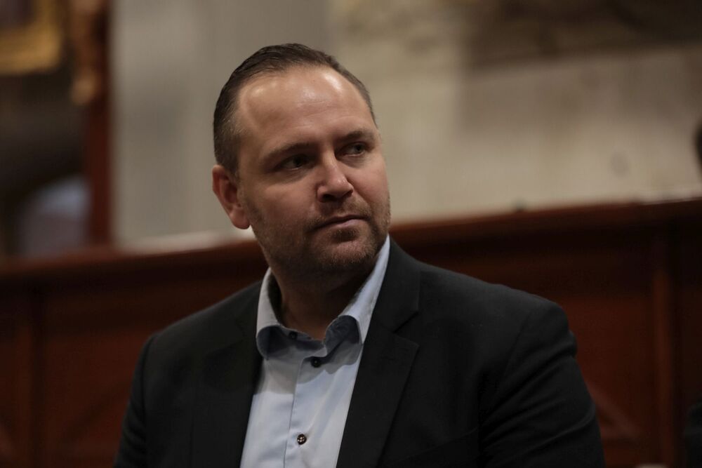 Prezes IPN dr Karol Nawrocki podczas XIV Ogólnopolskiej Patriotycznej Pielgrzymki Kibiców na Jasną Górę – 8 stycznia 2022. Fot. Mikołaj Bujak (IPN)