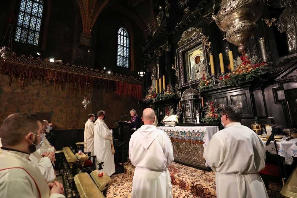 XIV Ogólnopolska Patriotyczna Pielgrzymka Kibiców na Jasną Górę – 8 stycznia 2022. Fot. Mikołaj Bujak (IPN)