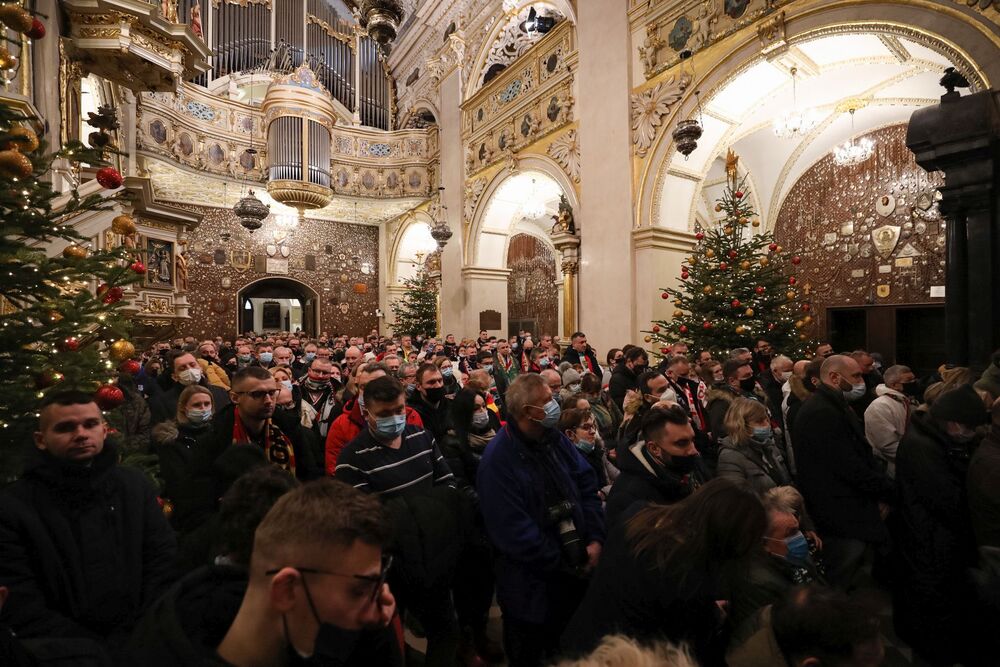 XIV Ogólnopolska Patriotyczna Pielgrzymka Kibiców na Jasną Górę – 8 stycznia 2022. Fot. Mikołaj Bujak (IPN)