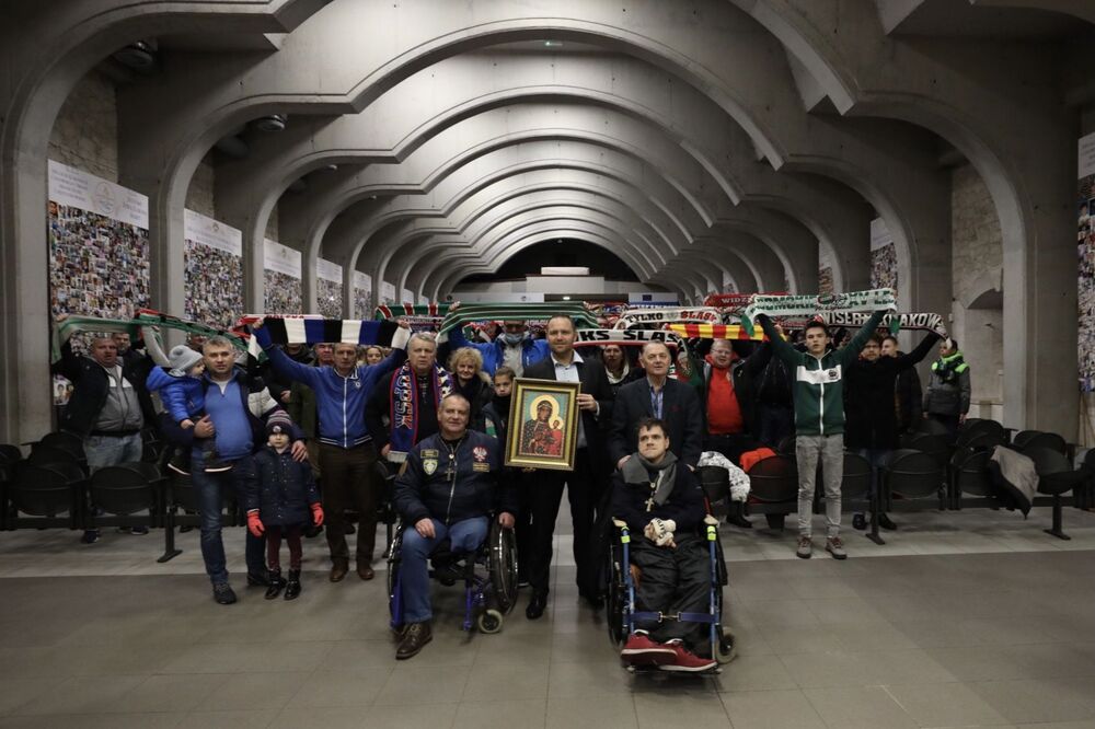 XIV Ogólnopolska Patriotyczna Pielgrzymka Kibiców na Jasną Górę – 8 stycznia 2022. Fot. Mikołaj Bujak (IPN)