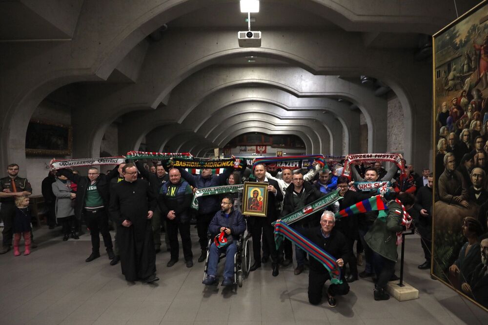 XIV Ogólnopolska Patriotyczna Pielgrzymka Kibiców na Jasną Górę – 8 stycznia 2022. Fot. Mikołaj Bujak (IPN)