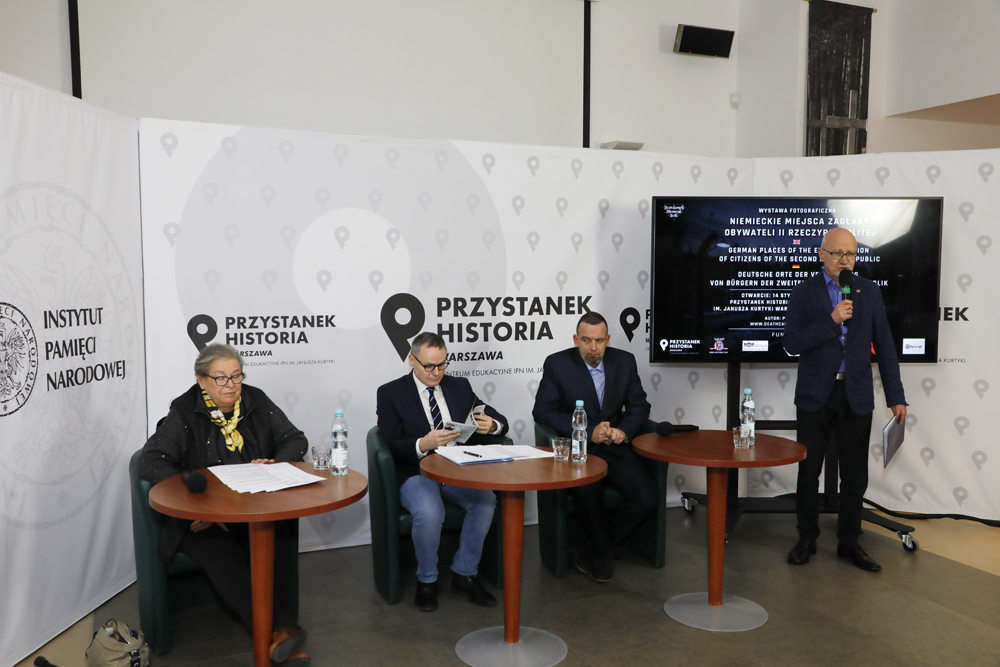 Otwarcie wystawy „Niemieckie miejsca zagłady obywateli II RP” – Warszawa, 14 stycznia 2022. Fot. Piotr Życieński (IPN)